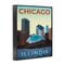 Stupell Industries Chicago Bean Landmark Framed Giclee Design by Victoria Barnes